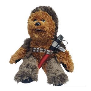 Build-A-Bear Chewbacca Plush Stuffed Animal 21" Brown Light Saber BAB Star Wars